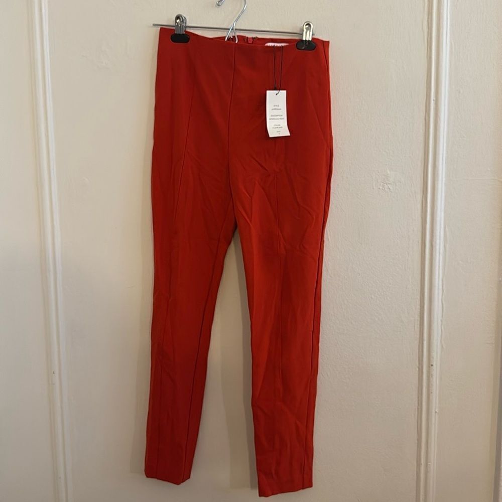 Veronica Beard Honolulu Pant Flame Red Size 4
